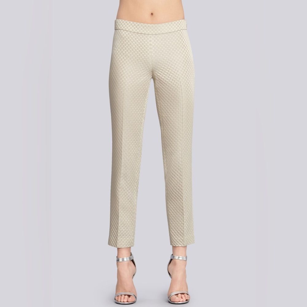 Josie Natori MATELASSE JACQUARD PANT size 6 NWOT